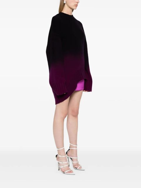 The Attico ombré-effect long-length jumper - Purple
