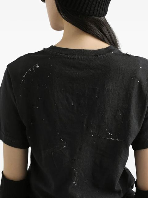 Dolce & Gabbana graphic-print distressed T-shirt - Black