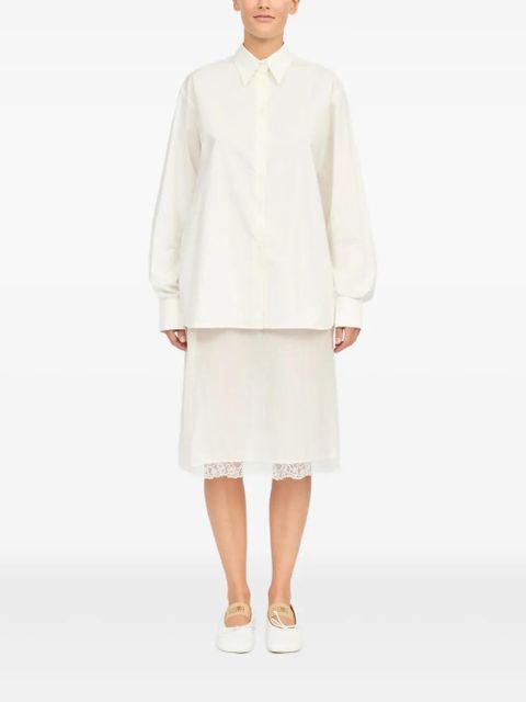 MM6 Maison Margiela midi shirt dress - Neutrals - zdjęcie produktu nr 2