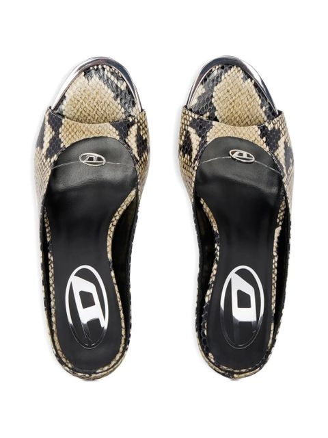 Diesel D-Diam's Sa 90 mules - Neutrals