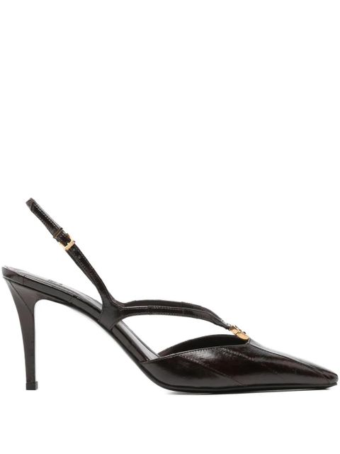 FENDI FFold slingback pumps - Brown - zdjęcie produktu nr 1