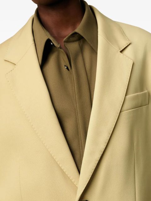 AMI Paris single-breasted wool jacket - Green