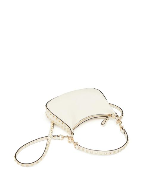 Valentino Garavani small Rockstud leather shoulder bag - White