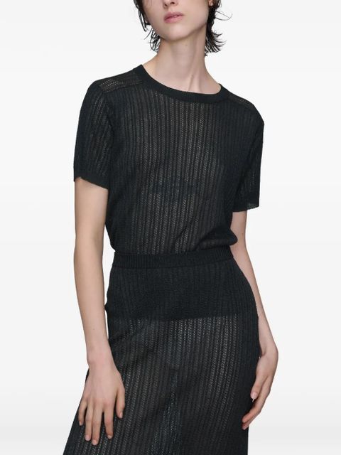 Maison Margiela crewneck short-sleeve shirt - Black - zdjęcie produktu nr 2