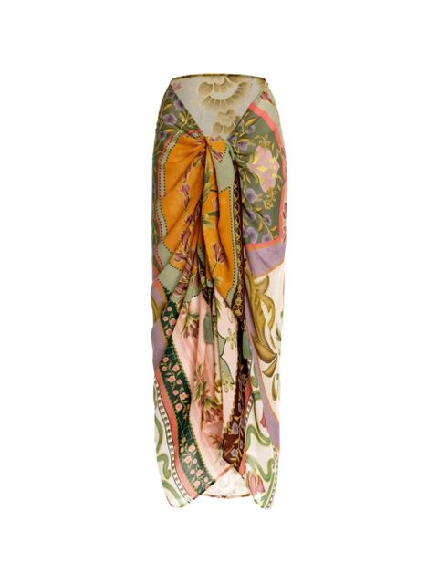 Agua By Agua Bendita Marine Aura floral-print pareo - Neutrals - zdjęcie produktu nr 1