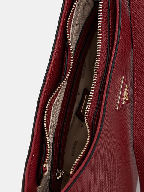 Guess torebka NOELLE kolor czerwony HWZG96 72180