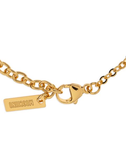Moschino logo bracelet - Gold