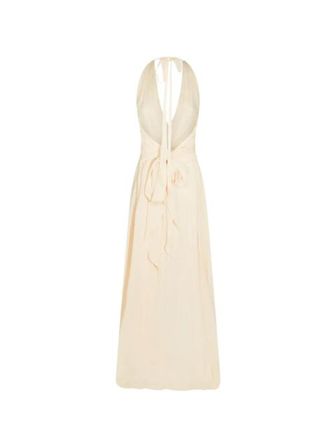 Blumarine floral-appliqué maxi dress - Neutrals - zdjęcie produktu nr 2
