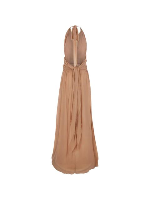 Blumarine georgette maxi dress - Neutrals - zdjęcie produktu nr 2