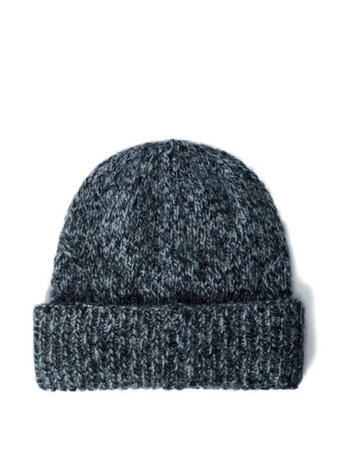 Moncler logo motif beanie hat - Grey - zdjęcie produktu nr 2