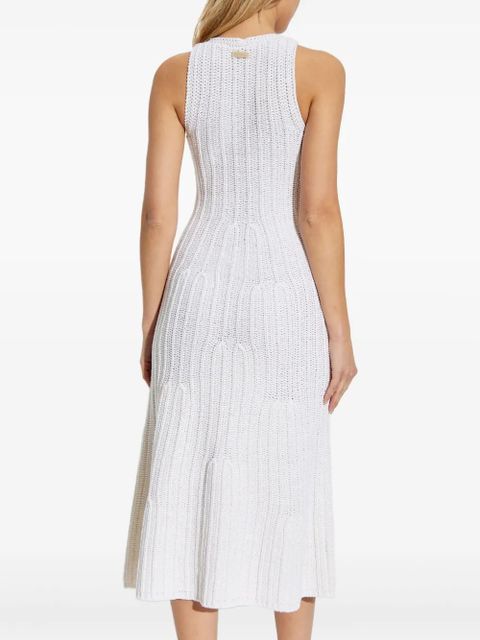 Max Mara Uccio ribbed-knit midi dress - White