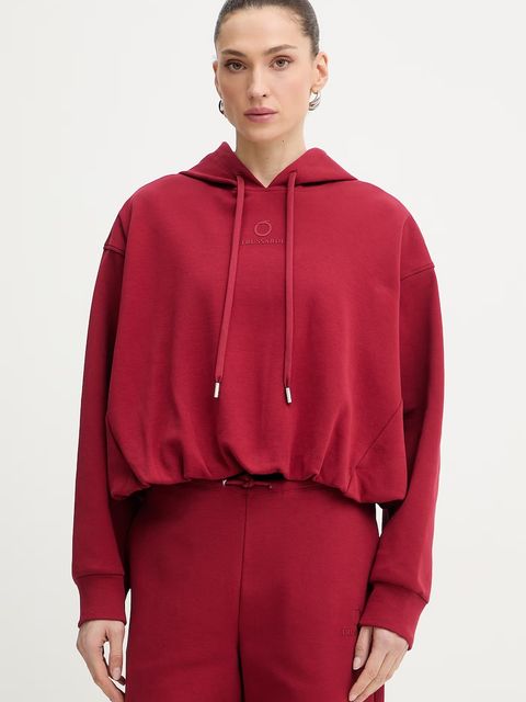 Trussardi bluza z kapturem damska bawełniana - zdjęcie produktu nr 2