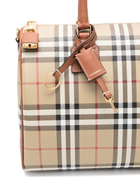 Burberry house check-pattern tote bag - Neutrals