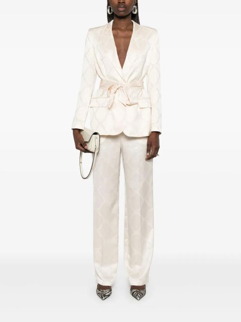 TWINSET Oval T-jacquard trousers - Neutrals - zdjęcie produktu nr 2