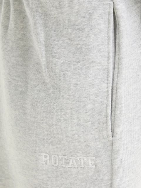 Rotate spodnie dresowe bawełniane kolor szary melanżowe 1134281473