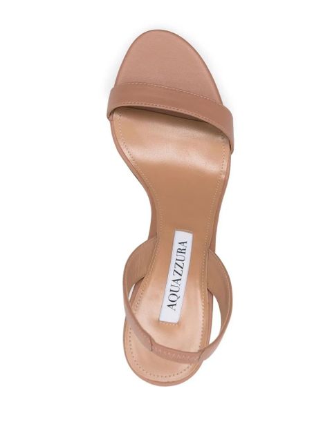Aquazzura 90mm heeled leather sandals - Neutrals
