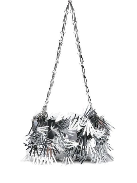 Rabanne sequin-embellished chain shoulder bag - Silver - zdjęcie produktu nr 1