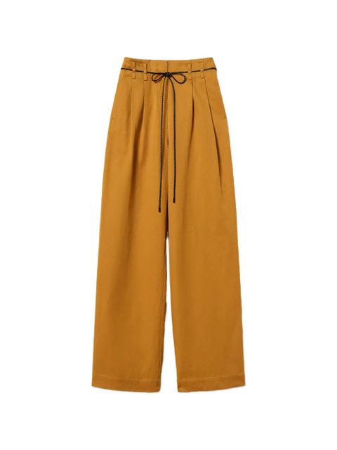 TWINSET pleated high-waisted trousers - Brown - zdjęcie produktu nr 1