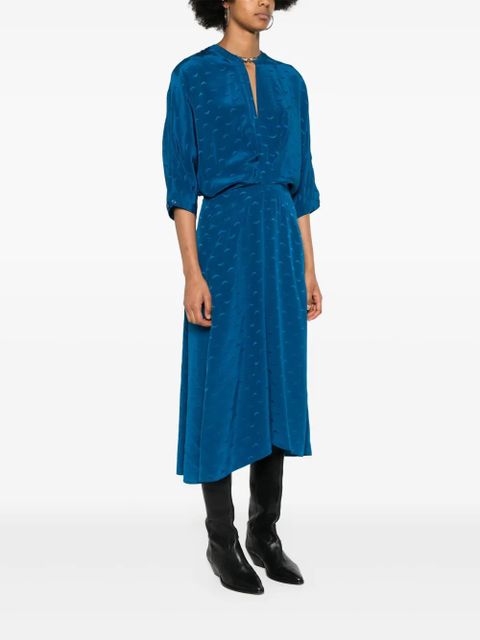 Zadig&Voltaire Ritany silk midi dress - Blue