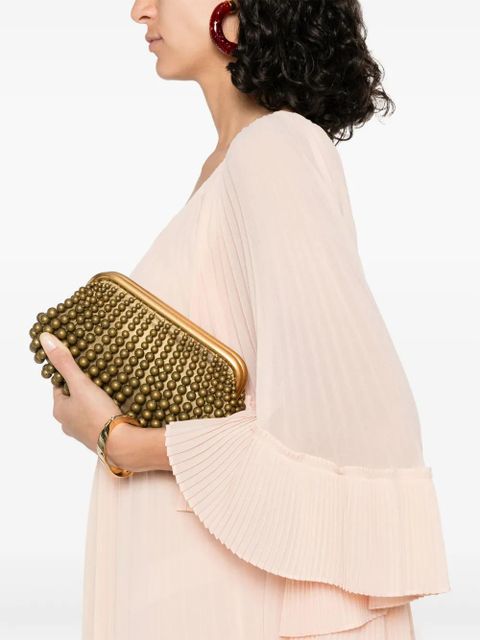 ZIMMERMANN Illuminate pleated cape dress - Orange