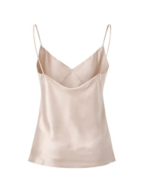 Max Mara V-neck satin top - Pink - zdjęcie produktu nr 2
