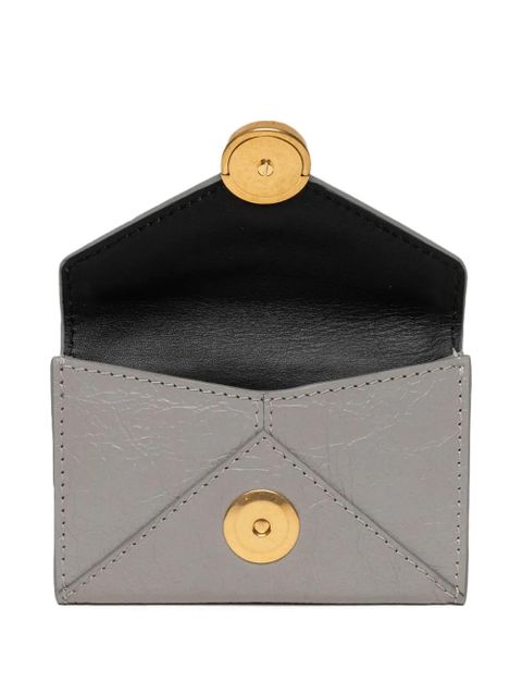 DRIES VAN NOTEN envelope-flap leather cardholder - Grey - zdjęcie produktu nr 2