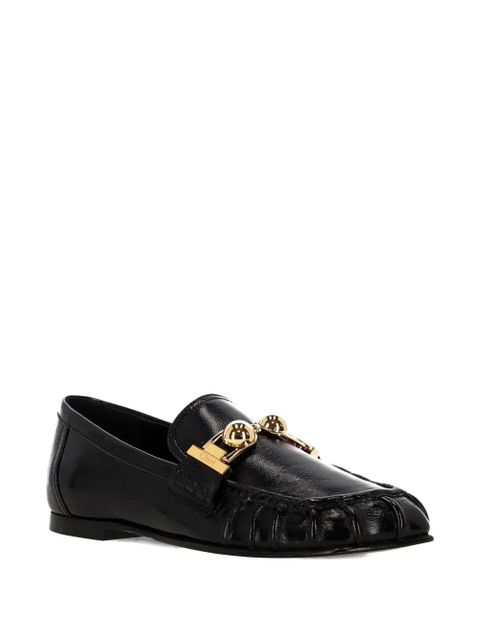 Chloé asymmetric metallic-milles loafers - Black - zdjęcie produktu nr 2