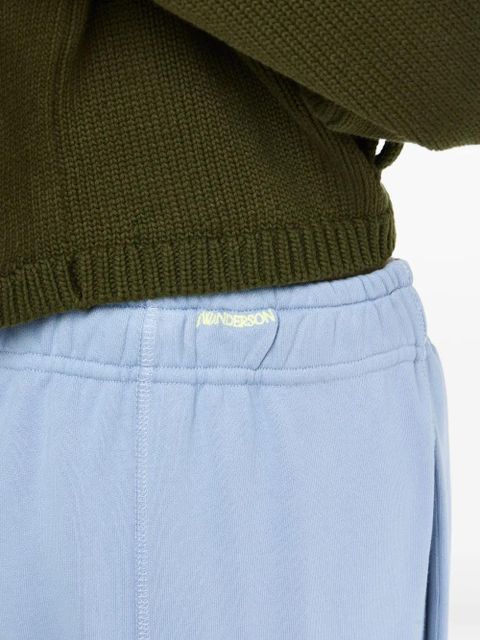 JW Anderson tie-fastening cotton trousers - Blue