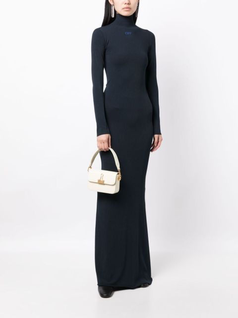 Off-White logo-plaque shoulder bag - Neutrals