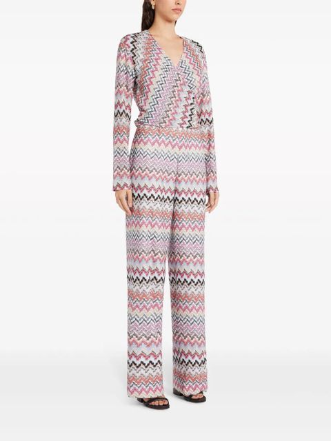 Missoni zig zag-pattern jumpsuit - Pink