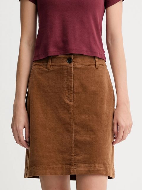 Marc O'Polo spódnica sztruksowa kolor brązowy mini ołówkowa M08103420087 - zdjęcie produktu nr 1