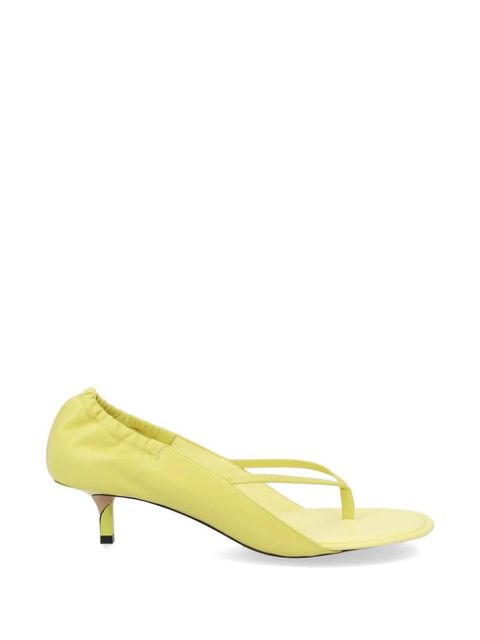 Jacquemus gathered sandals - Yellow - zdjęcie produktu nr 1