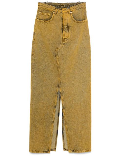 MM6 Maison Margiela denim maxi skirt - Yellow - zdjęcie produktu nr 1