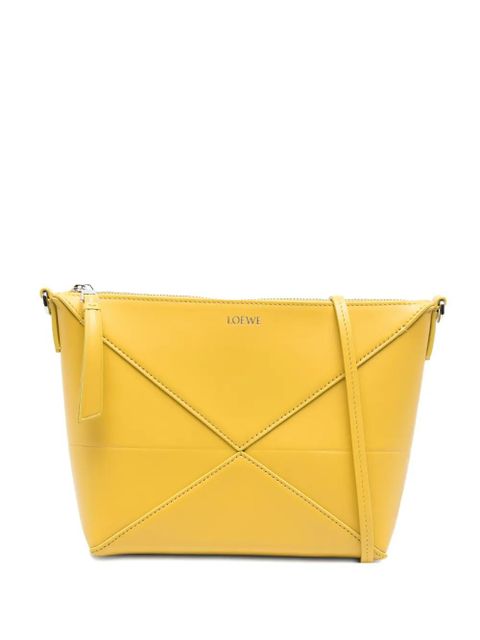 LOEWE Puzzle leather clutch bag - Yellow - zdjęcie produktu nr 1