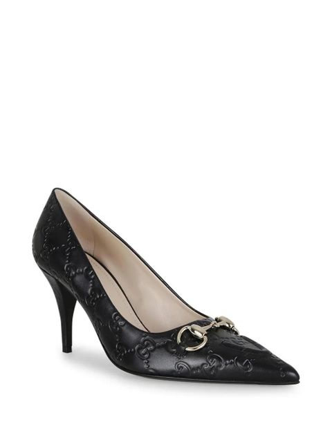 Gucci 8.5cm Horsebit-appliqué pumps - Black - zdjęcie produktu nr 2