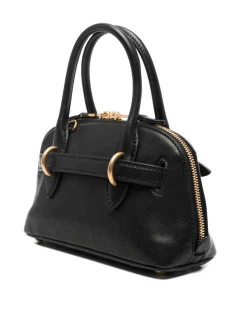 Miu Miu Top Handle Buckle Shoulder Bag - Black
