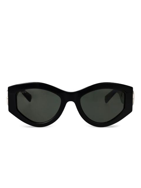 Gucci Eyewear geometric-frame sunglasses - Black - zdjęcie produktu nr 1