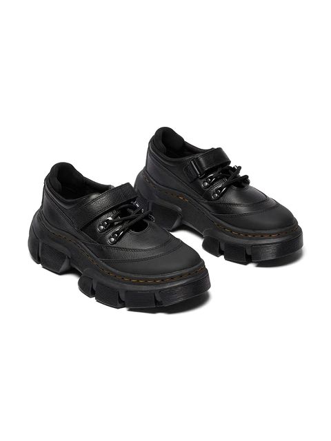 Dr. Martens półbuty skórzane DMXL Mary Jane damskie kolor czarny na platformie DM42060001 - zdjęcie produktu nr 2