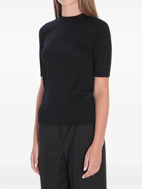 Max Mara ribbed wool T-shirt - Black
