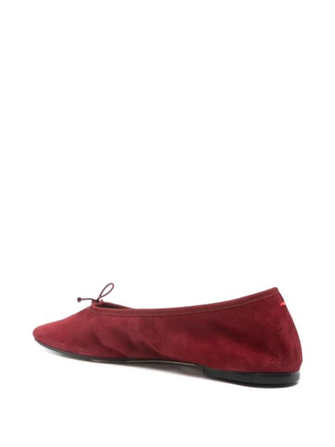 Aeyde Tiby suede balerinas - Red