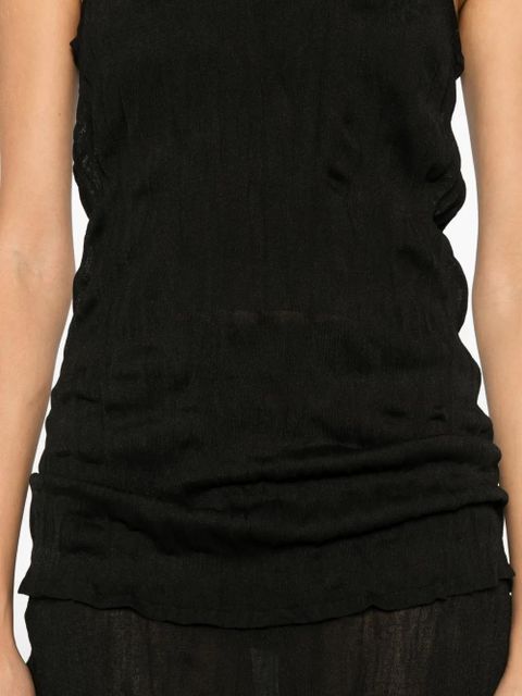 TOTEME crinkled tank top - Black