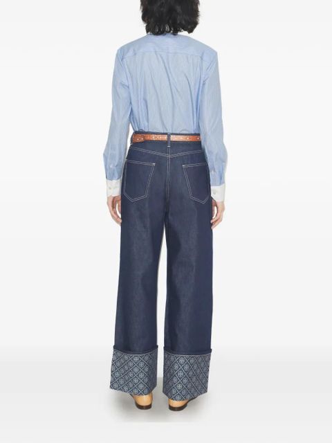 Tory Burch striped buttondown shirt - Blue