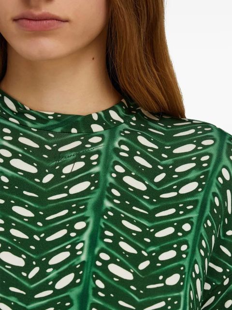 Ferragamo printed mini dress - Green
