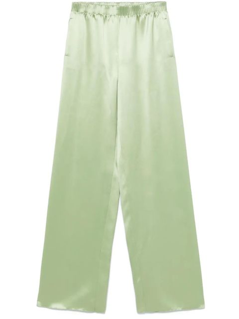 Valentino Garavani satined trousers - Green - zdjęcie produktu nr 1