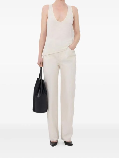 LouLou de Saison scoop-neckline tank top - White - zdjęcie produktu nr 2