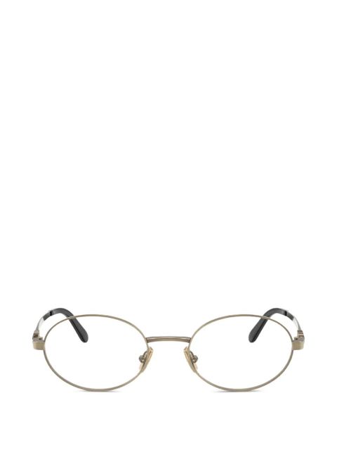 Miu Miu Eyewear round-frame glasses - Gold - zdjęcie produktu nr 1