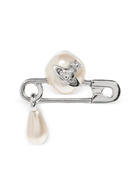 Vivienne Westwood safety-pin earrings - Silver - zdjęcie produktu nr 2