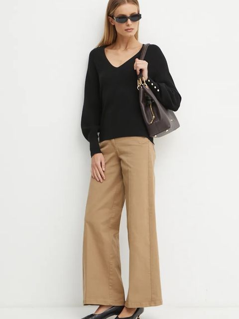 Silvian Heach jeansy HARY (DYANA) damskie kolor brązowy GPA24305JE - zdjęcie produktu nr 2