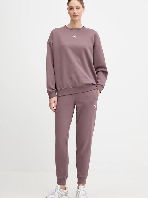 Puma bluza damska kolor fioletowy z aplikacją 685400.D - zdjęcie produktu nr 2