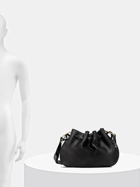 Liviana Conti torebka skórzana kolor czarny A5WA01